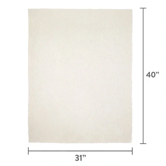 NWT Parents Choice Cable Knit Baby Blanket, 30" x 40"; Ivory - Picture 7 of 7